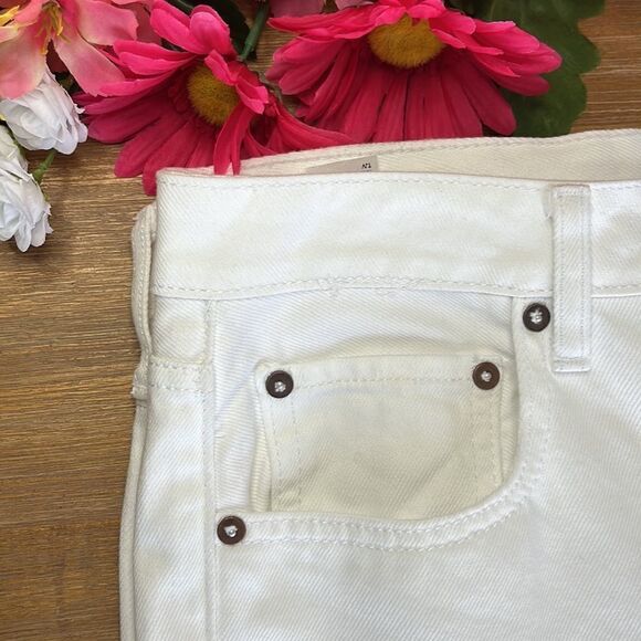 Gianni Bini Riley Ankle Straight Jean White Size 31 - Picture 4 of 10